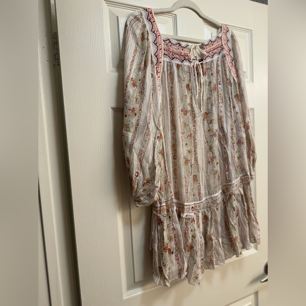 Free People Dance Magic Tunic in Ivory Colorway - Picture 15 of 16